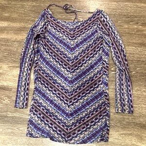 Bodycon dress with drop back